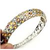 Image 2 : Natural Top Fancy Color Sapphire 117 Ct Bangle