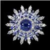 Image 2 : Natural Top Blue Violet Tanzanite 34.61 Ct  Ring