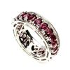 Image 1 : Natural Pink Raspberry Rhodolite Garnet  Ring