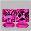 Natural Princess Hot Pink Topaz pair{Flawless-VVS1}