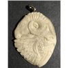 Image 1 : Hand Carved Antler Eagle & Goat Pendant