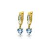 Image 1 : Genuine 4.1 ctw Aquamarine Earrings 14KT Yellow Gold - REF-49K2V