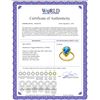 Image 2 : Genuine 4 ctw Blue Topaz Ring 14KT Yellow Gold - REF-42V6W