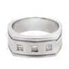 Image 1 : Natural 0.29 CTW Princess Diamond Ring W=9MM 14K Gold - REF-92H7W