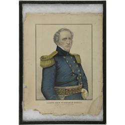 Hand-Col. Kellogg Print - Lt. Gen Winfield Scott