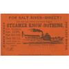 Image 1 : Salt River Ticket- Steamer Know-Nothing