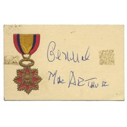 General Douglas MacArthur Signature