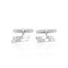 Image 1 : Natural 0.11 CTW Diamond Cuff Links 14K White Gold - REF-68R4K