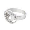 Image 1 : Natural 0.12 CTW Diamond Engagement Ring 18K Gold - REF-59X4T