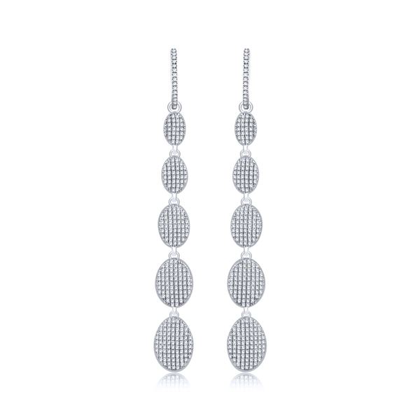 Natural 0.81 CTW Diamond Earrings 14K Rose Gold - REF-80X3T