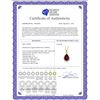 Image 2 : Genuine 4.06 ctw Garnet & Diamond Necklace 14KT Yellow Gold - REF-70R2P