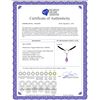 Image 2 : Genuine 7.5 ctw Amethyst & Pearl Necklace 14KT White Gold - REF-52K9V