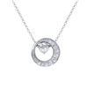 Natural 0.66 CTW Diamond Necklace 14K White Gold - REF-85W5H