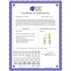 Image 2 : Genuine 8 ctw Pearl Earrings 14KT Yellow Gold - REF-21M2T
