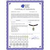 Image 2 : Genuine 7.56 ctw Green Amethyst & Diamond Necklace 14KT Yellow Gold - REF-35X5M