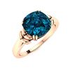 Image 2 : Natural 1.43 CTW Topaz Solitaire Ring 18K Rose Gold