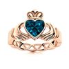 Image 1 : Natural 0.89 CTW Topaz Solitaire Ring 14K Rose Gold