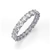Image 1 : Natural 1.27 CTW Round Brilliant Diamond Eternity Ring 18KT White Gold