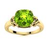 Image 1 : Natural 2.92 CTW Peridot Solitaire Ring 18K Yellow Gold