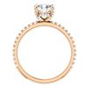 Image 3 : Natural 2.02 CTW Under-Halo Cushion Cut Diamond Ring 18KT Rose Gold