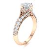 Image 2 : Natural 2.34 CTW Diamond Solitaire Ring 18K Rose Gold