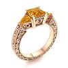 Image 2 : Natural 1.79 CTW Citrine Solitaire Ring 18K Rose Gold
