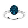 Image 1 : Natural 4.04 CTW Topaz Solitaire Ring 18K White Gold