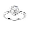 Image 1 : Natural 0.77 CTW Diamond Solitaire Ring 18K White Gold