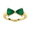 Image 1 : Natural 1.92 CTW Emerald Solitaire Ring 18K Yellow Gold