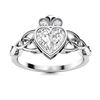 Image 1 : Natural 0.79 CTW Diamond Solitaire Ring 18K White Gold