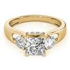 Image 1 : Natural 1.6 ctw Princess Cut Diamond 3 Stone Ring 14k Yellow Gold