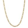 Image 1 : 14k Yellow Gold 5.25 mm Flat Figaro Chain - 26 in.