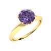 Image 2 : Natural 1.41 CTW Iolite Solitaire Ring 14K Yellow Gold