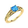 Image 2 : Natural 1.34 CTW Topaz Solitaire Ring 14K Yellow Gold