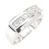 Image 1 : Natural 1.02 CTW Men's Diamond Ring 14KT White Gold