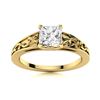 Image 1 : Natural 0.80 CTW Topaz Solitaire Ring 14K Yellow Gold