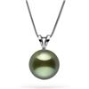 Image 2 : Black Tahitian Pearl Classic Solitaire Pendant