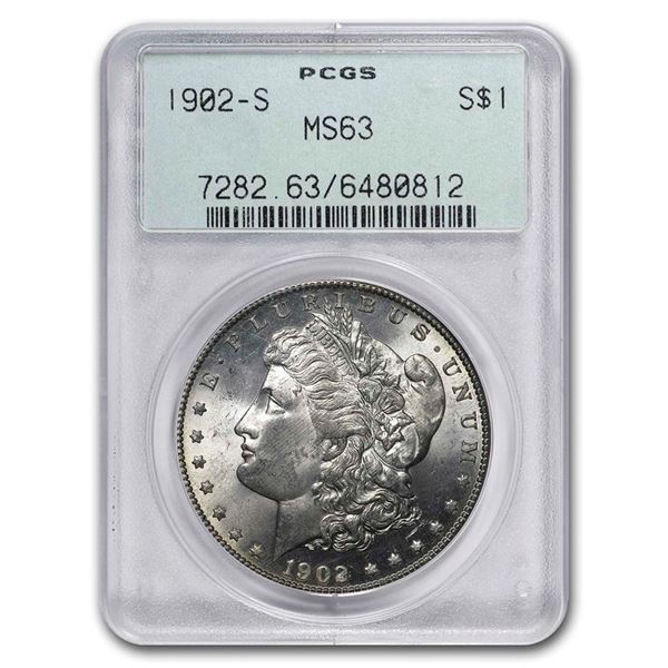 1902-S Morgan Dollar MS-63 PCGS