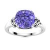Image 1 : Natural 1.51 CTW Tanzanite Solitaire Ring 14K White Gold