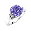 Image 2 : Natural 1.51 CTW Tanzanite Solitaire Ring 14K White Gold
