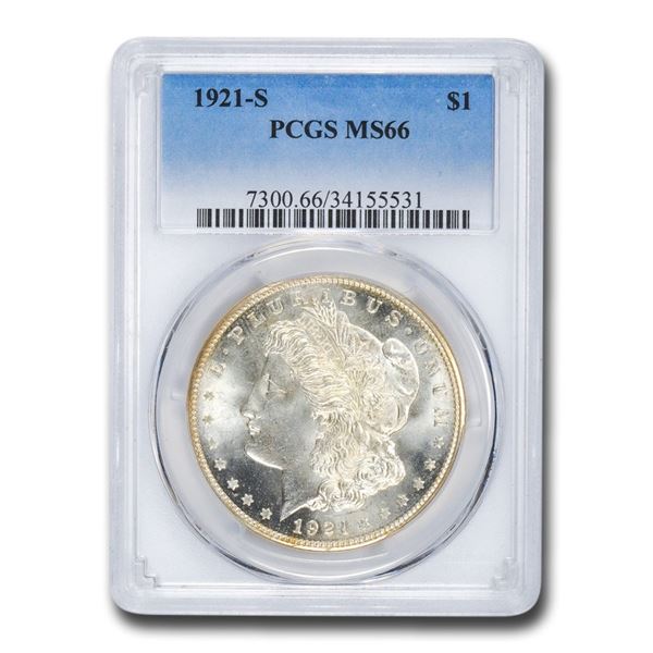 1921-S Morgan Dollar MS-66 PCGS