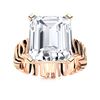 Image 1 : Natural 7.05 CTW Topaz Solitaire Ring 14K Rose Gold