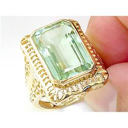 USGL Certified Gem .50 ct Amethyst Ring Solid 14kt Gold