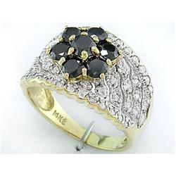 Antique .75 ct Aquamarine, Sapphire & Diamond Ring 14kt