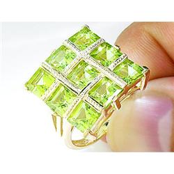 3.50 ct Certified Sapphire & Diamond Ring 14kt