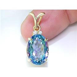 Certified Mined Gem 1.50 ct Citrine Pendant 14kt Gold