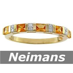 .25 ct Blue & White Diamond Cross Pendant 14kt