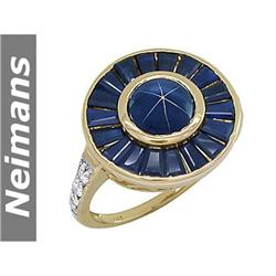 USGL Certified 1.25 ct Citrine & Diamond Ring 14kt Gold