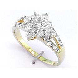 Antique Certified 21.25 ct Green Amethyst Ring 14k Gold