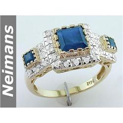 Gem Certified 3.00 ct Tanzanite & Diamond Ring 14k Gold